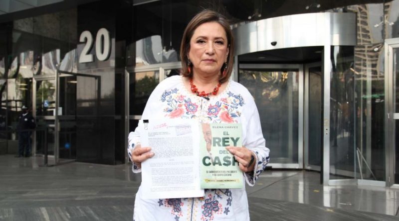 Presenta Xóchitl Gálvez denuncia por hechos contenidos en libro “El Rey del Cash”